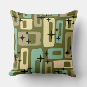 Coussin Retro Mid-Century Moderne Abstrait