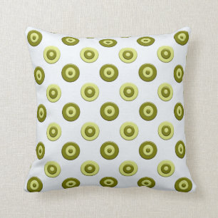 Coussin rétro modèle vert de pois