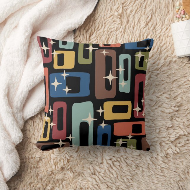 Coussin Rétro Moderne Abstrait du Milieu du Siècle (Couverture)