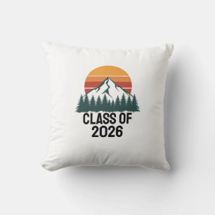 Coussin Retro Montagne Aventure Pic