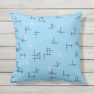 Coussin Rétro motif de bleus layette