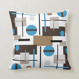 Coussin Rétro motif de conception d'abrégé sur style