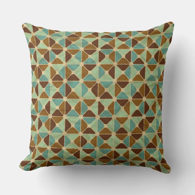 Coussin Rétro motif géométrique (Recto)