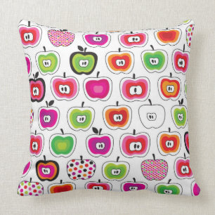 Coussin Rétro motif mignon de pomme