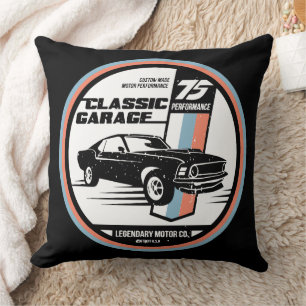 Coussin Retro Muscle Car Revival T-shirt