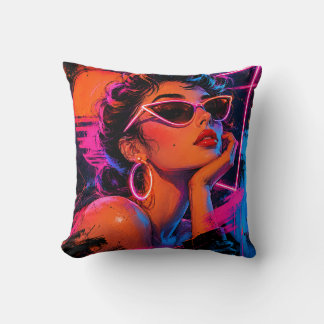 Coussin Rétro Néon