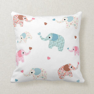 Coussin Rétro papier peint sans couture de motif d'enfants