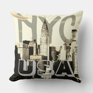 Coussin Retro Pop Art Comic New York City NYC USA