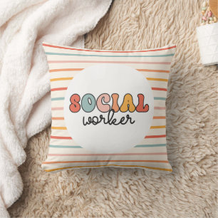 Coussin Rétro Social Worker