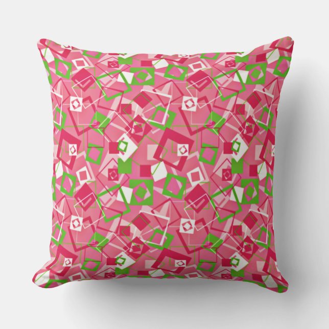 Coussin Retro Squares Pattern (Recto)