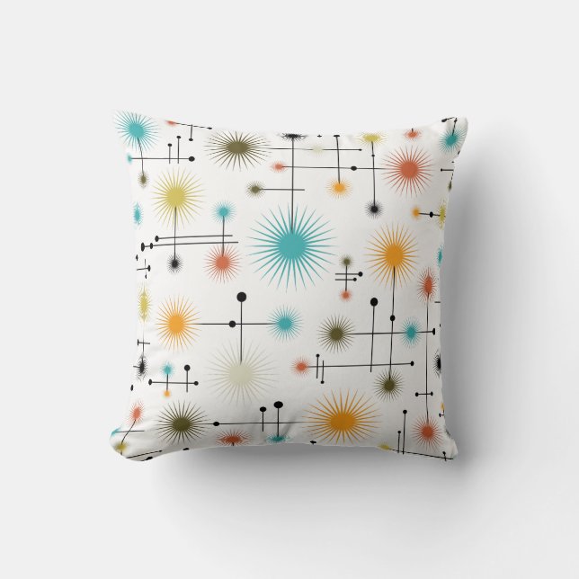 Coussin Retro Starbursts A Go-Go ! (Recto)
