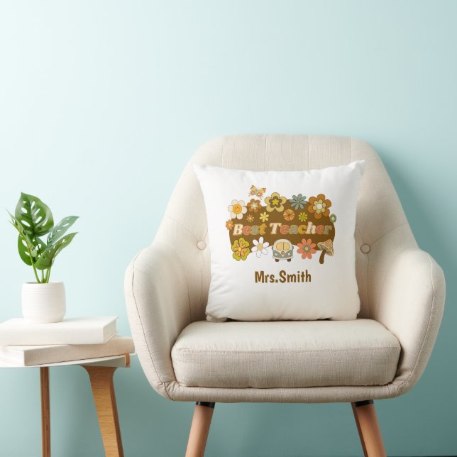 Coussin Retro Teacher THrow Pillow (Chaise)