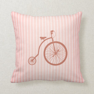 Coussin Rétro vélo de corail