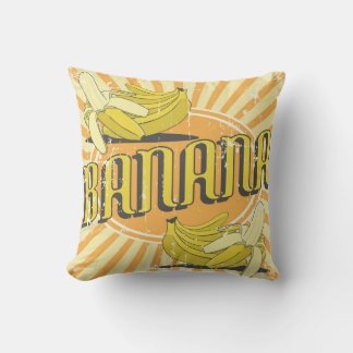 Coussin Retro Vintage Grunge Sunny Bananes