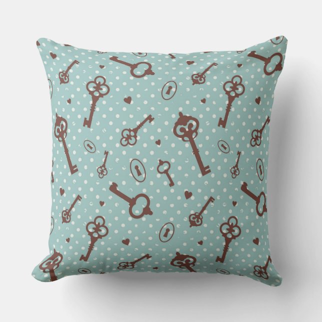 Coussin Rétros clés de Valentine (Recto)