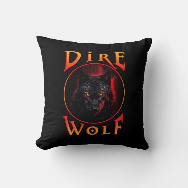Coussin Réunion de loup de Black Dire (Recto)