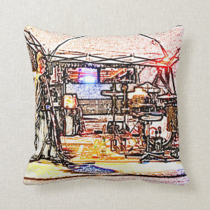 Coussin réunissez sur la conception orientée de musique