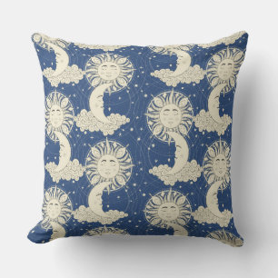 Coussin rêve bohème bleu