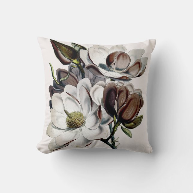 Coussin Rêve de chocolat de magnolia (Recto)