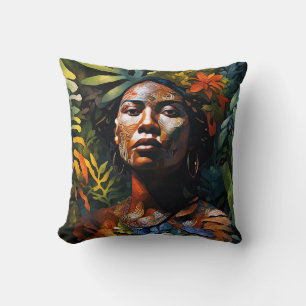 Coussin Rêve De La Jungle "Karuma" - Femmes En Amazonie