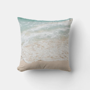 Coussin Rêve de mousse de mer des Caraïbes #3 #océan #mur