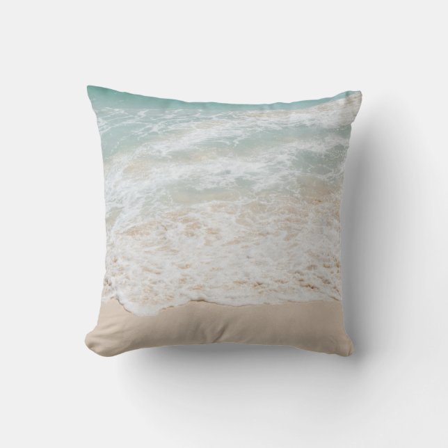 Coussin Rêve de mousse de mer des Caraïbes #3 #océan #mur  (Recto)