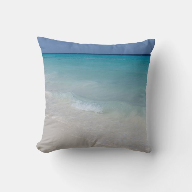 Coussin Rêve de plage de l'océan Caraïbes 8 (Recto)