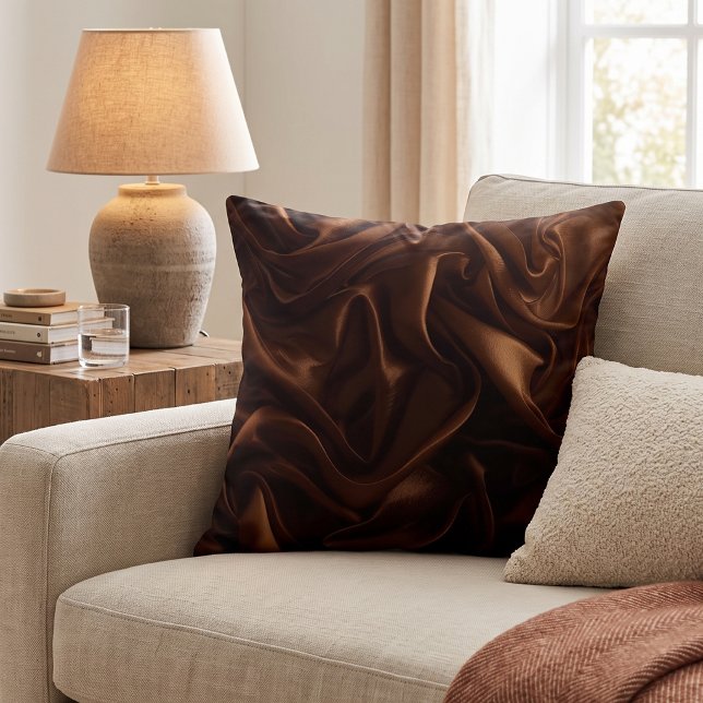 Coussin Rêve de satin au chocolat (Créateur téléchargé)