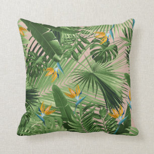 Coussin Rêve des Feuilles de la jungle des oiseaux du Para