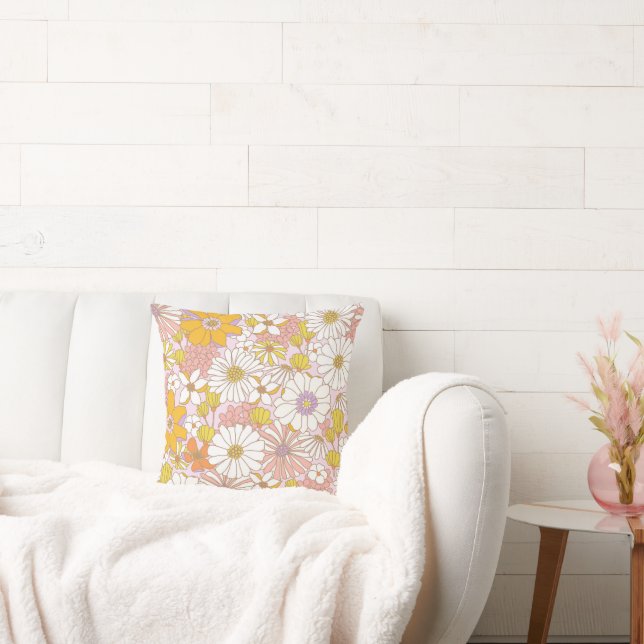 Coussin rêve floral romantique (Canapé)