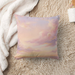 Coussin Rêve Pastel : Étude moderne du ciel de style Renai
