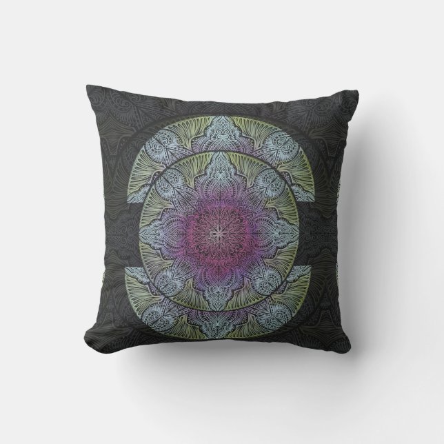 Coussin Réveil zen, reiki, guérison, chakra (Recto)
