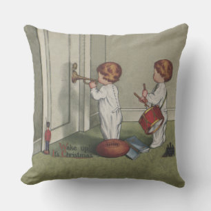 Coussin Réveillez-vous son joli enfant de Noël