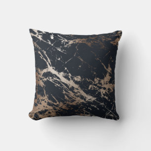 Coussin réversible Black/Gold/ Swirl