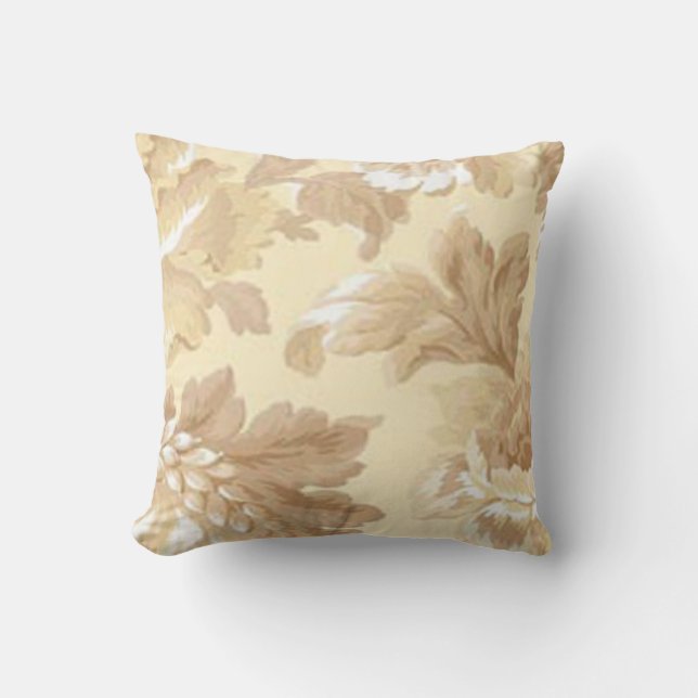 Coussin réversible de feuille élégant (Recto)