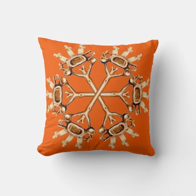 Coussin réversible de flocon de neige cervical (Recto)