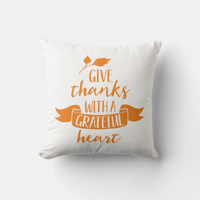 Coussin Reversible Donner Merci Avec Un Coeur Gratuit (Recto)