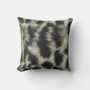 Coussin réversible du léopard de neige