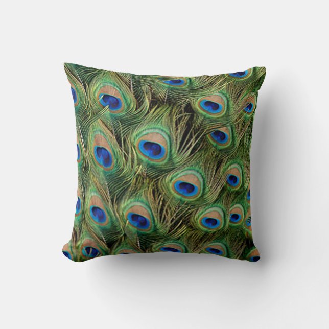 Coussin réversible du Mariage Peacock (Recto)