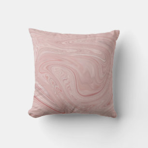Coussin réversible en marbre rose