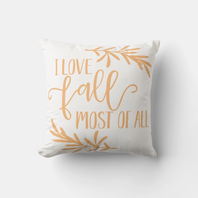 Coussin Réversible J'Aime Tomber La Plupart De Tous (Recto)