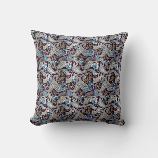 Coussin réversible Paisley Quilly Designer (Recto)