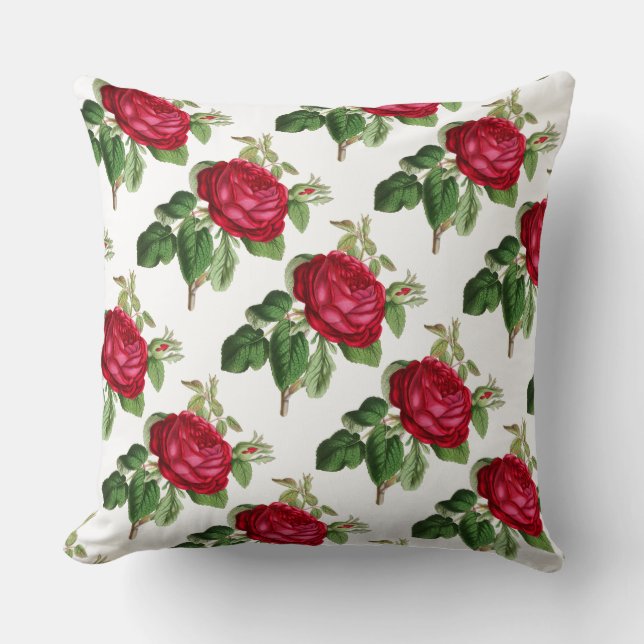 Coussin réversible Rose à motif (Recto)