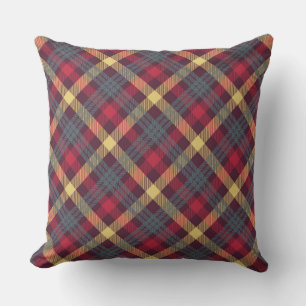 Coussin réversible rouge/jaune/rose