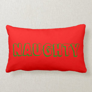 Coussin réversible vilain ou intéressant de Noël