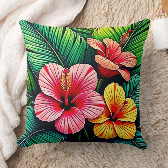 Coussin Rêves de jardin de fleurs exotiques (Couverture)