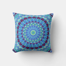 Rêves de minuit Mandala bleu déco boho