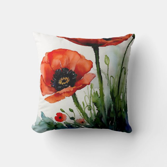 Coussin Rêves de pavot (Recto)