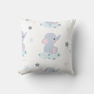 Coussin Rêves d'éléphants nuageux