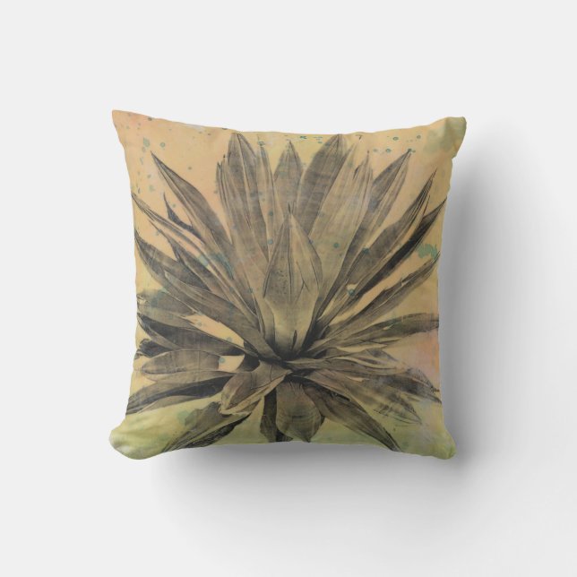 Coussin Rêves du désert | Plante vert (Recto)
